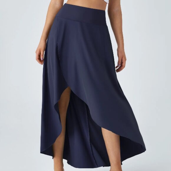 HALARA | Breezeful High Waist High Low 2-in-1 Flowy Maxi Skirt Skort | Sz. M - Picture 4 of 14